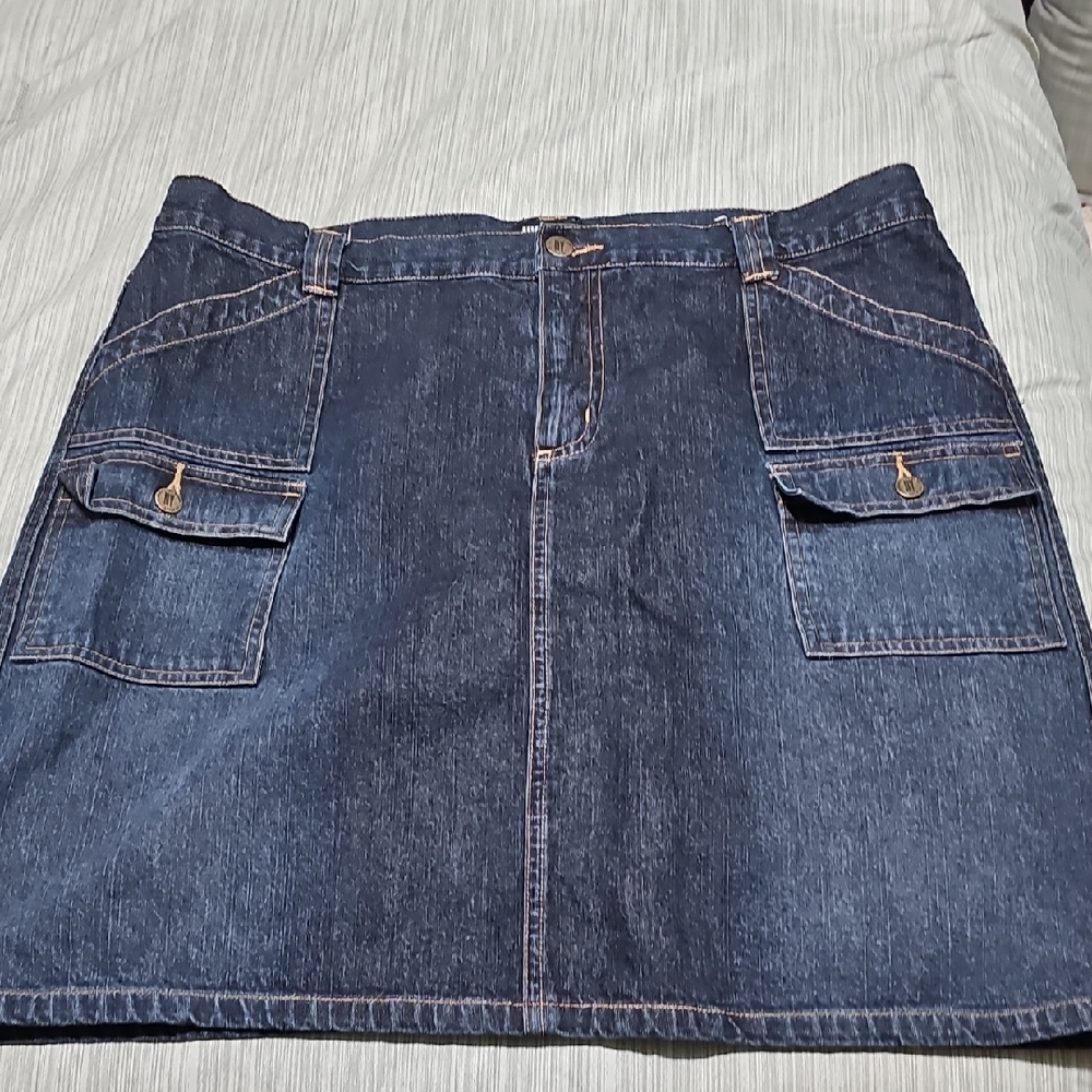 New York & Company Dark Blue Mini Skirt